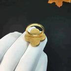 ¡®Imperial¡¯CLOVER MALACHITE RING