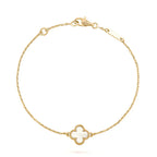 ¡®Imperial¡¯CLOVER WHITE MOP SINGLE FLOWER BRACELET