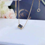 ¡®Imperial¡¯CLOVER ONYX SINGLE FLOWER BRACELET