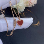 ¡®Imperial¡¯SWEET CLOVER CARNELIAN HEART NECKLACE