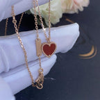 ¡®Imperial¡¯SWEET CLOVER CARNELIAN HEART NECKLACE