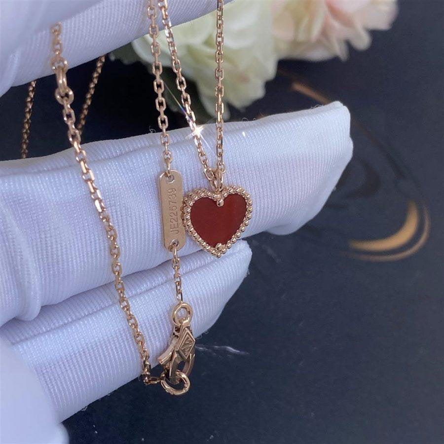 ¡®Imperial¡¯SWEET CLOVER CARNELIAN HEART NECKLACE