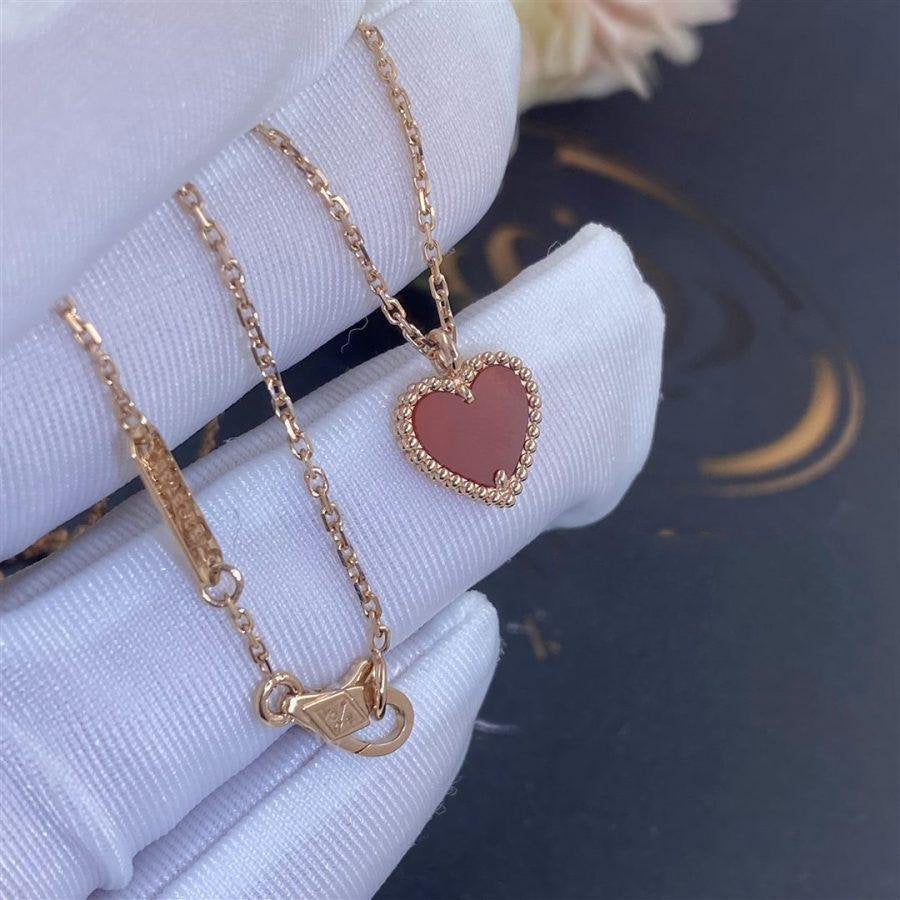 ¡®Imperial¡¯SWEET CLOVER CARNELIAN HEART NECKLACE