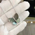 ¡®Imperial¡¯LARGE BUTTERFLY SILVER PENDANT DIAMOND NECKLACE