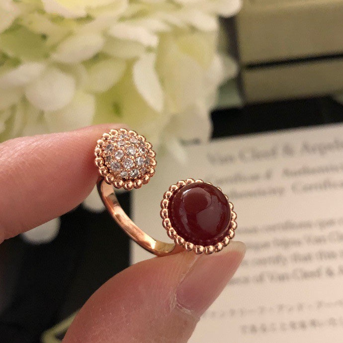 ¡®Imperial¡¯PERLEE COULEURS DIAMOND ROSE GOLD BETWEEN THE FINGER RING