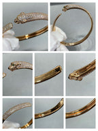 ¡®Imperial¡¯PANTHERE FULL DIAMOND OPEN BRACELET