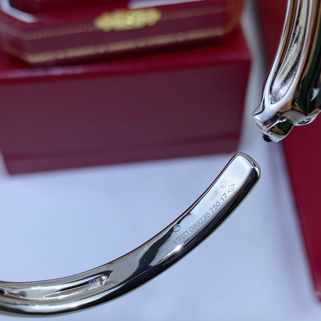 ¡®Imperial¡¯PANTHERE SILVER OPEN BRACELET