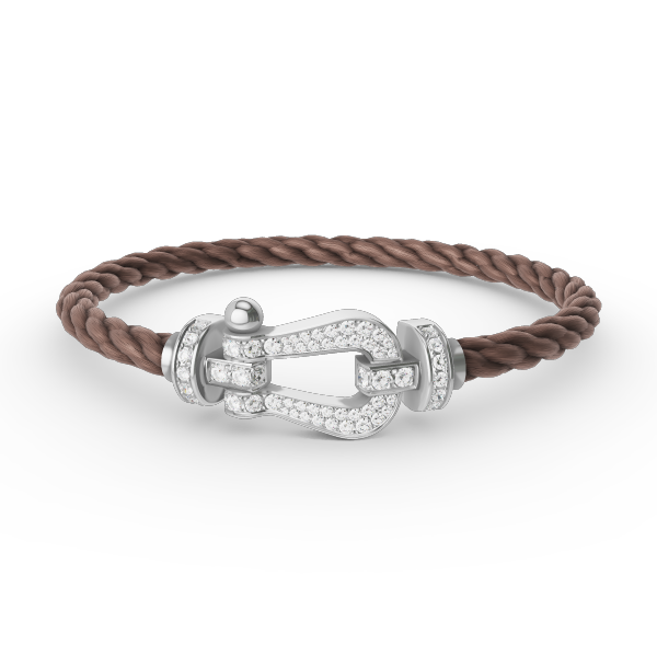 ¡®Imperial¡¯FORCE LARGE HORSESHOE FULL DIAMOND BRACELET SILVER