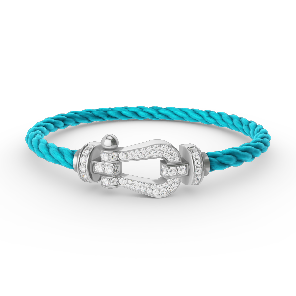 ¡®Imperial¡¯FORCE LARGE HORSESHOE FULL DIAMOND BRACELET SILVER