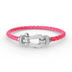 ¡®Imperial¡¯FORCE LARGE HORSESHOE FULL DIAMOND BRACELET SILVER