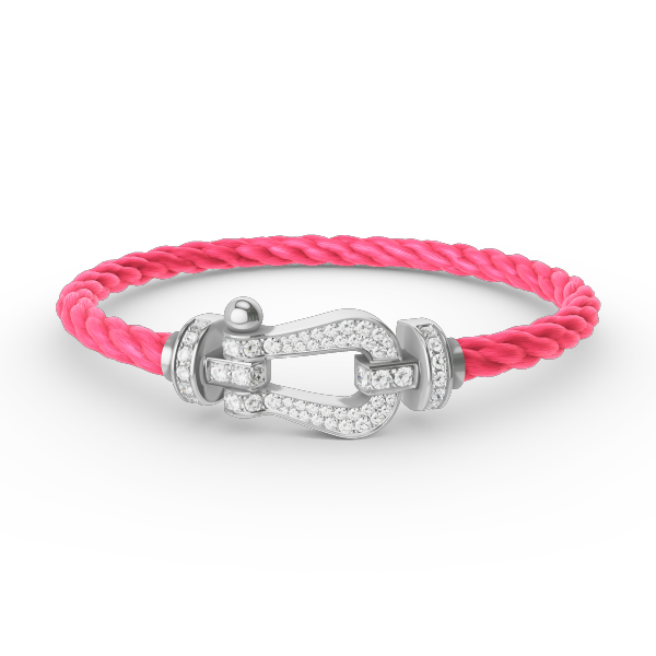 ¡®Imperial¡¯FORCE LARGE HORSESHOE FULL DIAMOND BRACELET SILVER