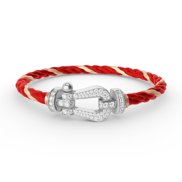 ¡®Imperial¡¯FORCE LARGE HORSESHOE FULL DIAMOND BRACELET SILVER