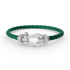 ¡®Imperial¡¯FORCE LARGE HORSESHOE FULL DIAMOND BRACELET SILVER